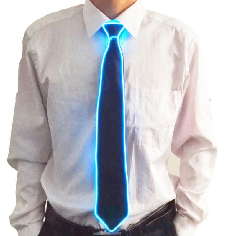 Led Luminescent Tie Tie Tie El Cool Light Accessories Tie Korean Version Professional Groom British Wedding Fashion Clothing Accessories3