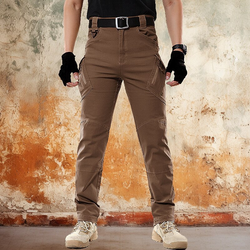 Men's Cargo Pants Cargo Trousers Combat Trousers Tactical Pants Pocket Plain Comfort Breathable Outdoor Daily Going out Fashion Casual Black Brown4