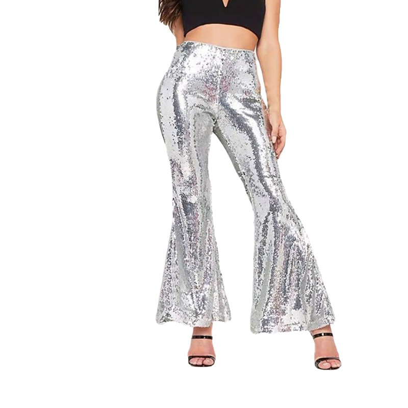 Dance Costumes Pants Glitter Sequins Women's Performance Party Natural Sequined3