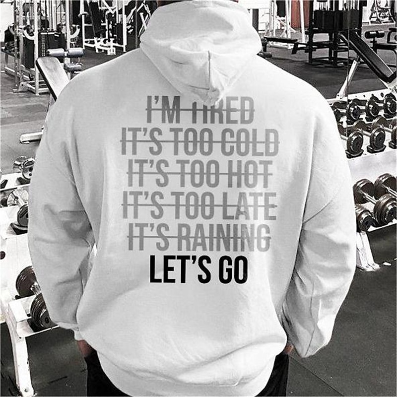 Men's Letter Graphic Prints Hoodies Fashion Daily Long Sleeve Hooded Vacation Going out Streetwear White Print Spring &  Fall Designer