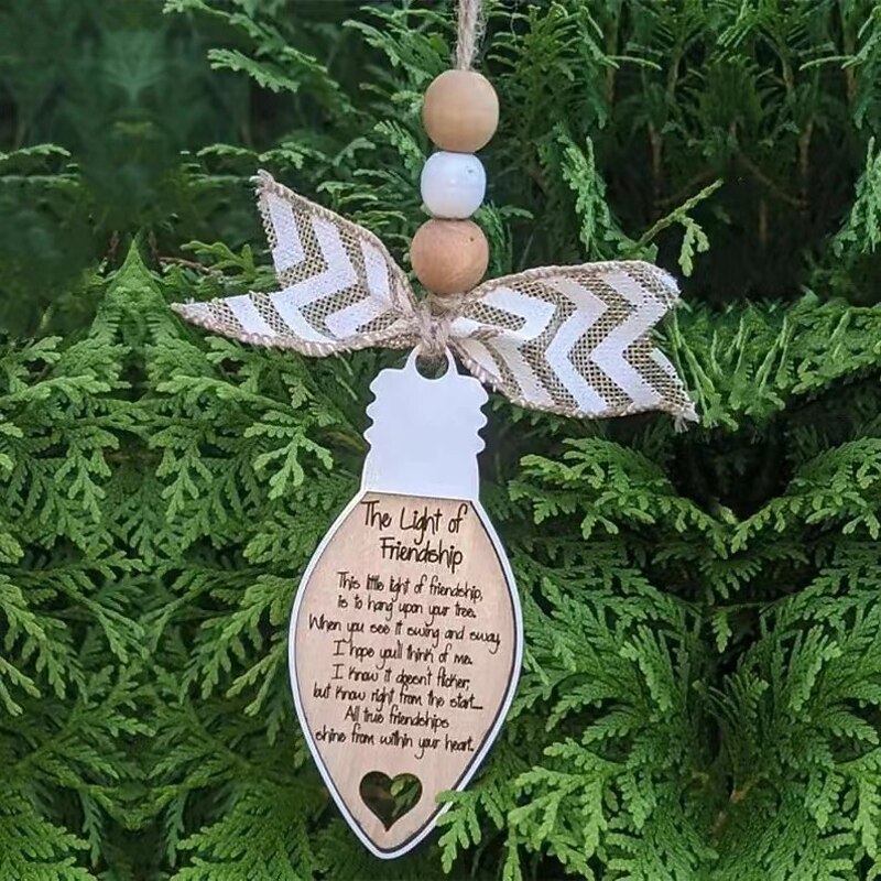 Friend Christmas Ornaments Friends Christmas Keepsakes Gift for Women Friends Christmas Friendship Ornaments for Holiday Unique Design4