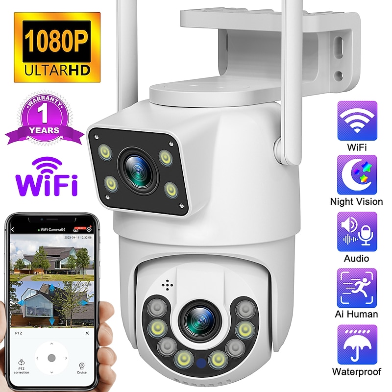 DIDSeth 4MP Wifi Ptz Camera Outdoor Dual-Lens Human Detect Night Vision Security Protection CCTV Vedio Surveillance IP Camera3