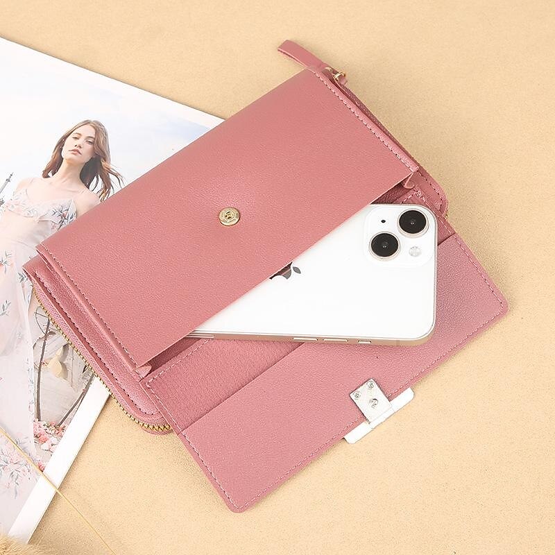 Phone wallet Handbag  Small Crossbody Bag for Women Cell Phone Purse Ladies Shoulder Handbags Wallet Purse with Credit Card Slots For iPhone 15 Samsung  Univesal Phone Bag4
