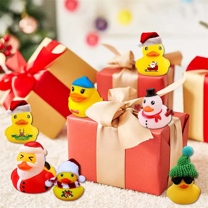 Christmas Rubber Duck Blind  Advent Calendar Christmas Yellow Duck Blind Countdown Christmas Gift Set Advent Calendar Christmas Gifts4