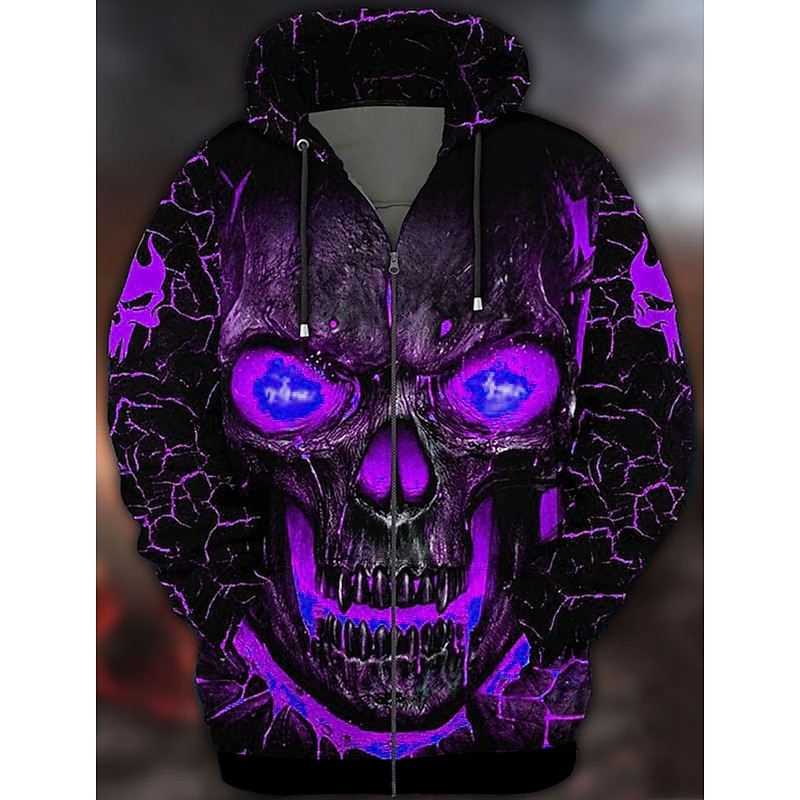 Halloween Skeleton Skull Cartoon Manga Outerwear Anime 3D Graphic For Couple's Men's Women's Adults' Back To School 3D Print Casual Daily2