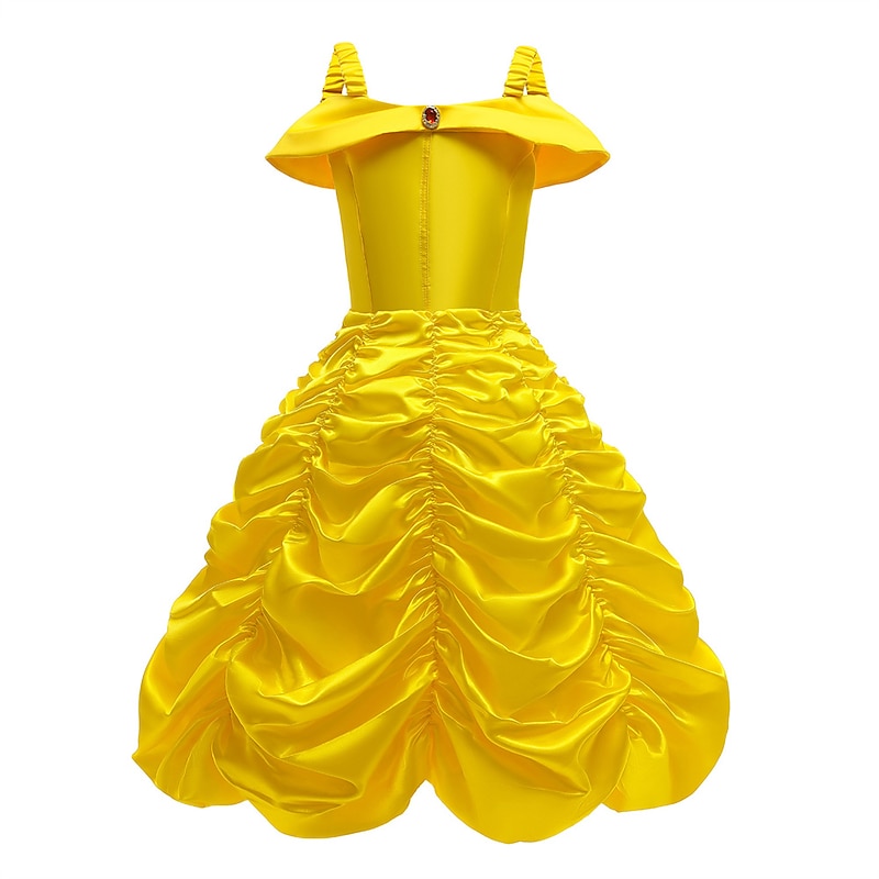 Sleeping Beauty Beauty and the Beast Fairytale Princess Belle Flower Girl Dress Theme Party Costume Tulle Dresses Cosplay Movie Cosplay for Girls' Kid's Carnival Masquerade2