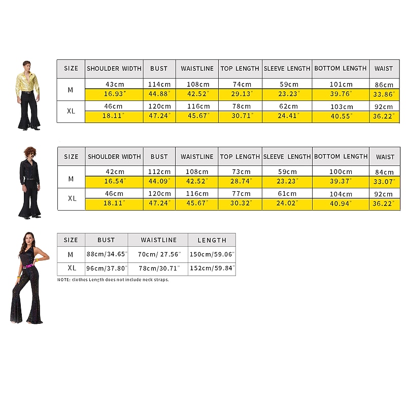 70s Hippie Disco Costume Retro Vintage 1970s Abba Costume Bell Bottoms Jumpsuit Couple's Costume for Masquerade Vintage Cosplay Party4