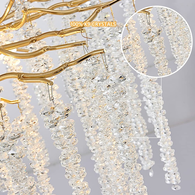 LED Wall Sconce Lamp Crystal Dimmable 25/40cm G9 Minimalist Wall Mount Light Lighting Fixture Indoor Lights for Living Room Bedroom 110-240V2