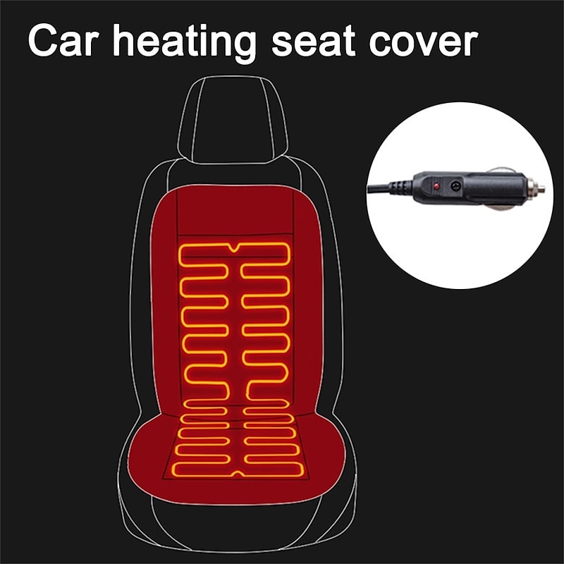 StarFire 12V Heated Car Seat Cover The Cloak On The Car Seat Seat Heating Universal Automobile Cover Car Seat Protector Car Seat Heating4