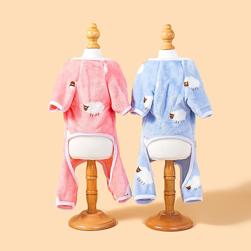 Dog Cat Pajamas Fashion Casual Winter Waterproof Breathable Soft Washable Comfortable Casual Daily Dog Clothing for Bichon Frise Pomeranian Baby Pet Papillon Small