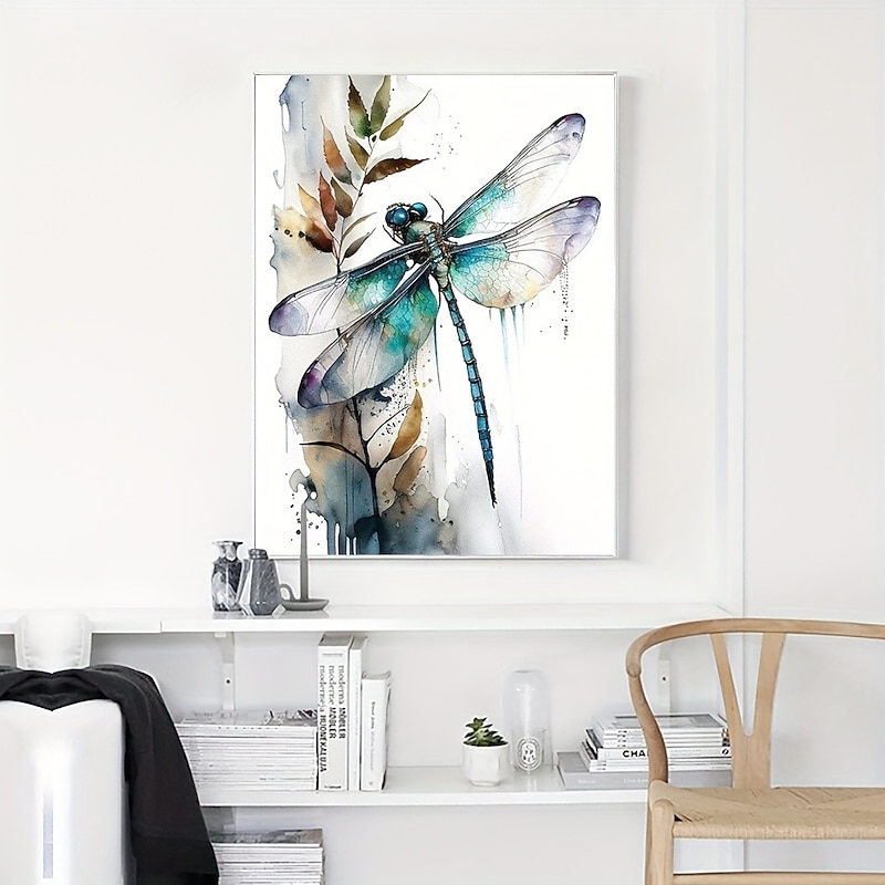 Animal Wall Art Canvas Dragonfly Prints and Posters Pictures Decorative Fabric Painting For Living Room Pictures No Frame3