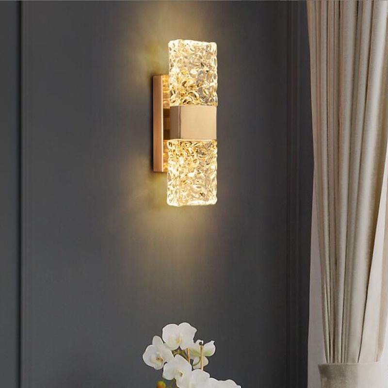 LED Wall Sconces Crystal Wall Lamps Wall Sconces Bedroom Shops Cafes Glass Wall Light 110-240V3