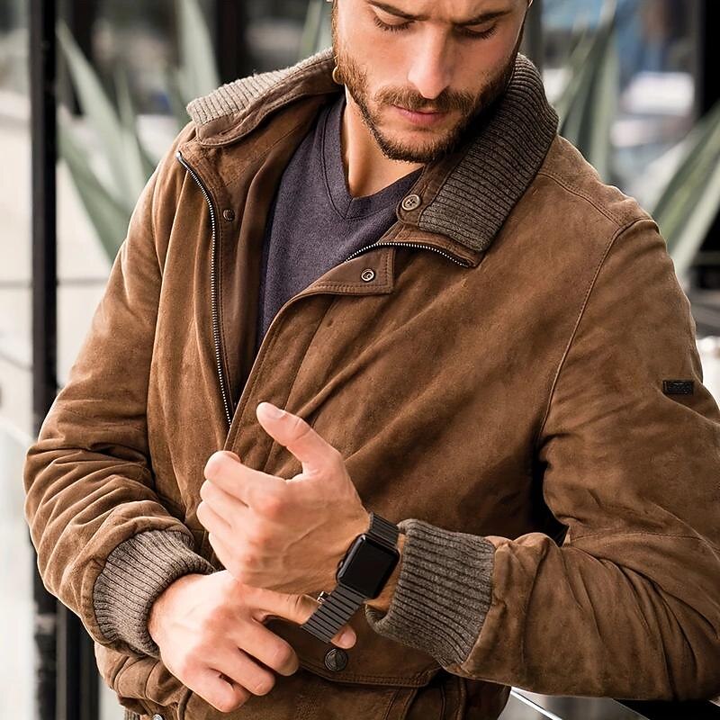 Upgrade Your Apple Watch with a Durable Stainless Steel Elastic Watchband - Fits Series 8, 7, 6, 5, 4, 3 & 49mm, 40mm, 44mm, 42mm, 45mm, 41mm & 38mm Models2