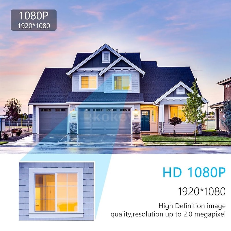 2MP Analog Security Camera HD 1080P Surveillance Camera with Night VisionIndoor Outdoor Weatherproof for Home Video Surveillance Pal System2