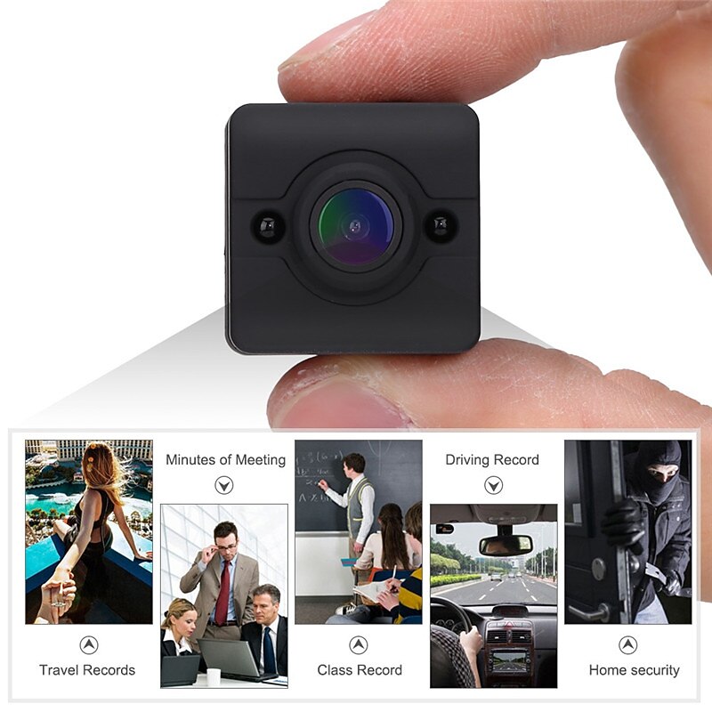 1080P HD Portable Mini Infrared Waterproof Action Camera Camcorder for Home Security Outdoor Sports Recording 8