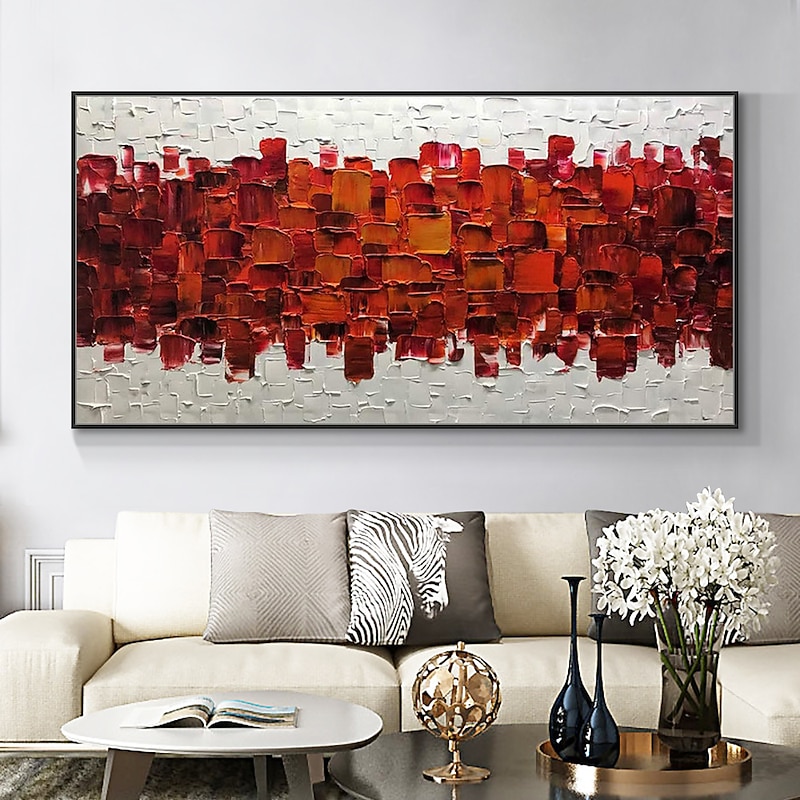 Mintura Handmade Thick Texture Oil Paintings On Canvas Wall Art Decoration Modern Abstract Picture For Home Decor Rolled Frameless Unstretched Painting3