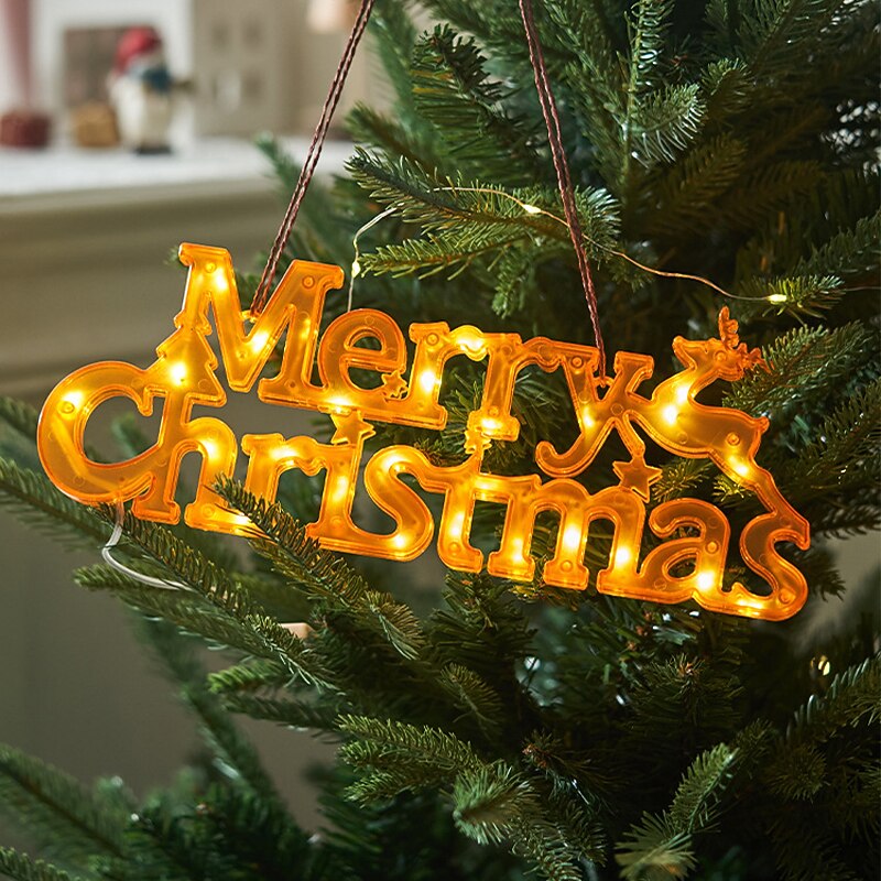 Christmas Button Decorative Lights Led Modeling Lights Festive Bar Decoration Star Lights Glowing Christmas Lights4