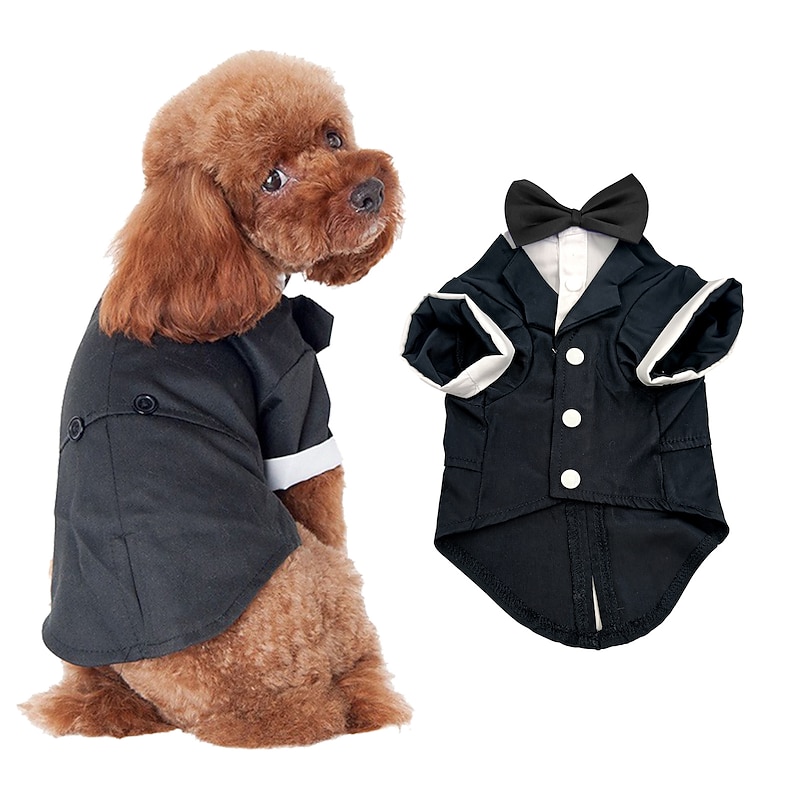 Dog Cat Suit Party Gentle Winter Waterproof Breathable Soft Washable Comfortable Wedding Party Wedding Party Festival Dog Clothing for Bichon Frise Pomeranian Baby Pet Papillon Small2
