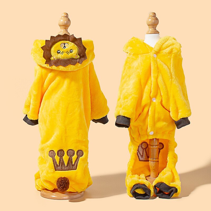 Dog Cat Pajamas Adorable Casual Winter Waterproof Breathable Soft Washable Comfortable Casual Daily Dog Clothing for Bichon Frise Pomeranian Baby Pet Papillon Small