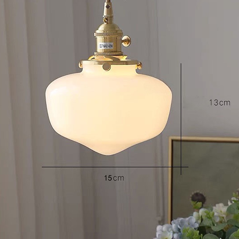 LED Pendant Light Hanging Lamps for Ceiling Glass Brass Pendant Lights Lampshade Chandeliers for Dining Room Luxury Living Room Decoration 110-240V4