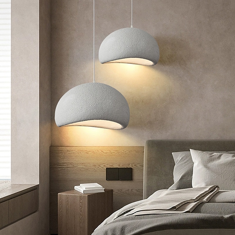 LED Pendant Lamp Resin 30cm Creative Lampshade Industrial Metal Ceiling Lighting Fixtures Creative Bar Style Atmosphere Chandelier for Living Room,Kitchen Island,Bedroom 85-265V2