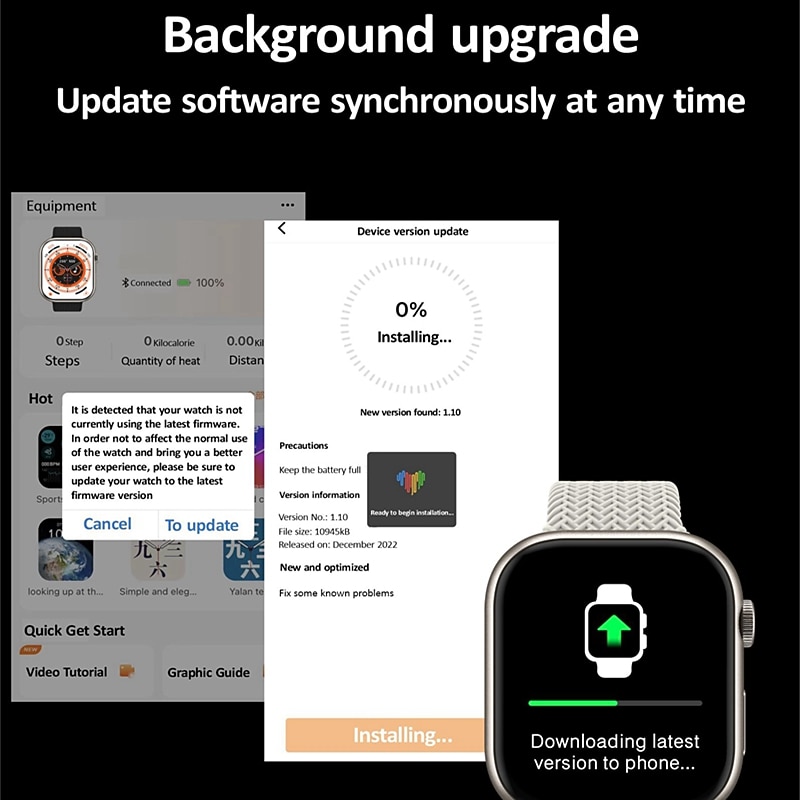 HK9 PRO MAX Smart Watch 2.02 inch Smartwatch Fitness Running Watch Bluetooth Pedometer Call Reminder Fitness Tracker Compatible with Android iOS Women Men Long Standby Hands-Free Calls Message4