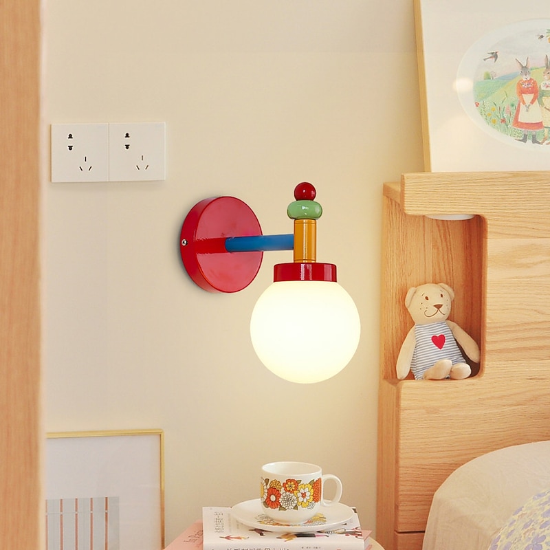 Children's Room Wall Sconce G9 Glass Light Indoor Decorative Fixture Kindergarten Classroom Decorative Lighting 110-240V3