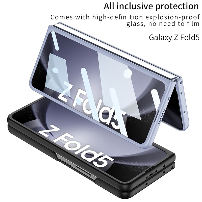 Phone Case For Samsung Galaxy Z Fold 5 Flip Cover Pencil Holder Full Body Protective with S Pen PC4