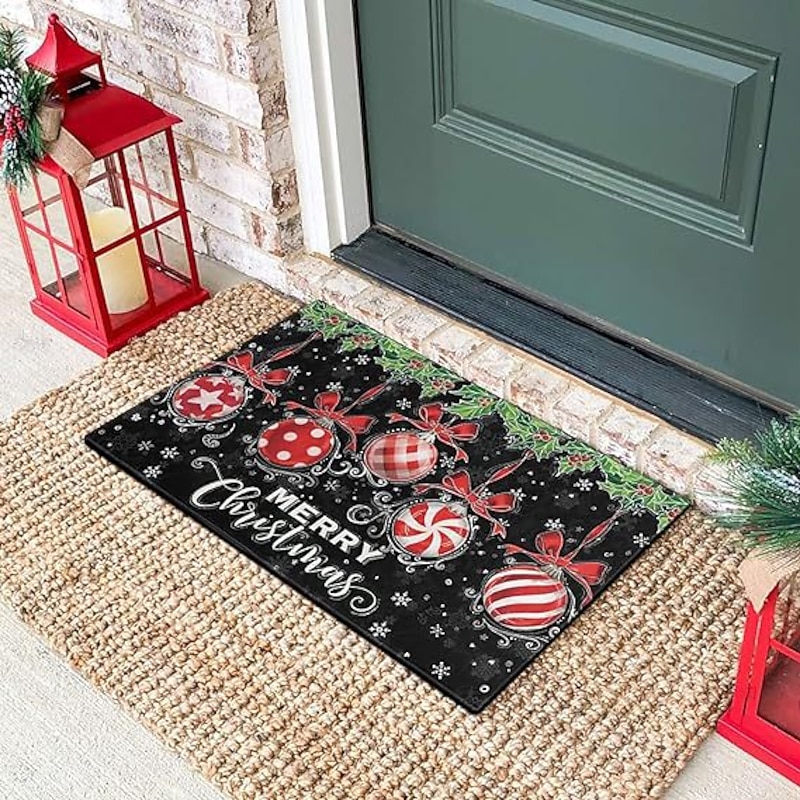 Christmas Entrance Door Floor Mat Bathroom Mat Bathroom Water Absorbing Foot Mat Cartoon Car Floor Mat4