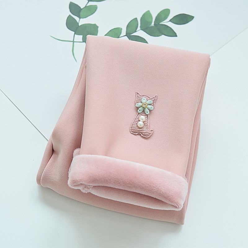 Kids Girls' Leggings Solid Color Active School Cotton 7-13 Years Spring Black Pink Blue4