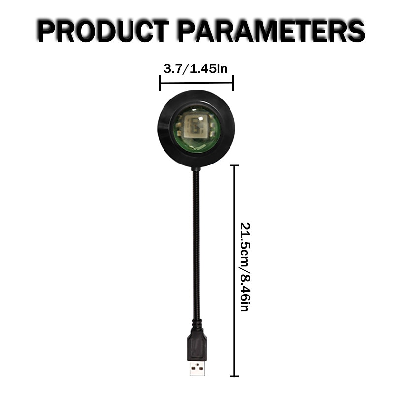 LED Sunset Night Light Sunset Lamp USB LED Desk Lamp Live Broadcast Photo Fill Light Colorful Day Lamp Colorful Atmosphere Light2