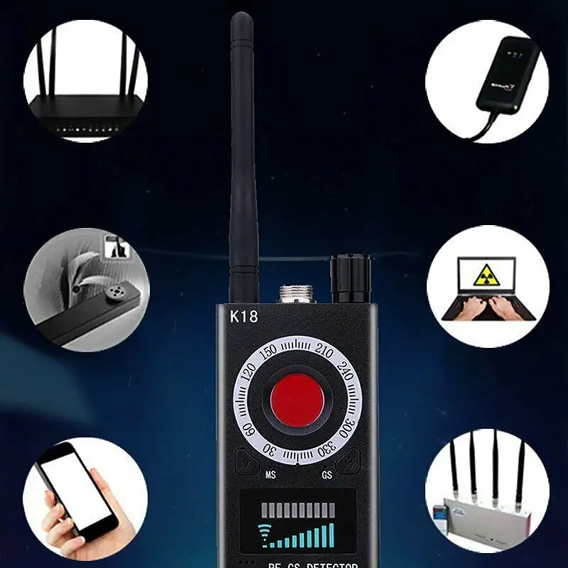 Privacy GPS & Camera Detector – RF Signal Scanner for GPS Tracker, Camera Bug, Hearing Device Detection3