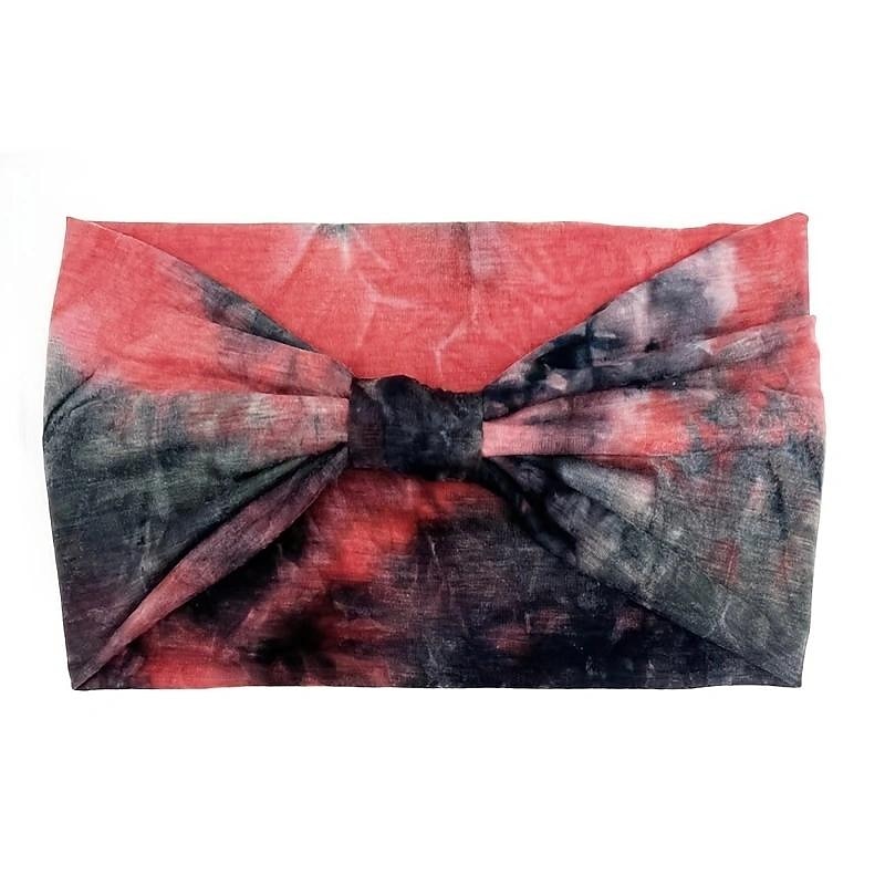 Wide Headbands For Women Knotted Headband Women Head Wraps Stretchy Hair Accessories Bands Tie Dye 1pc3