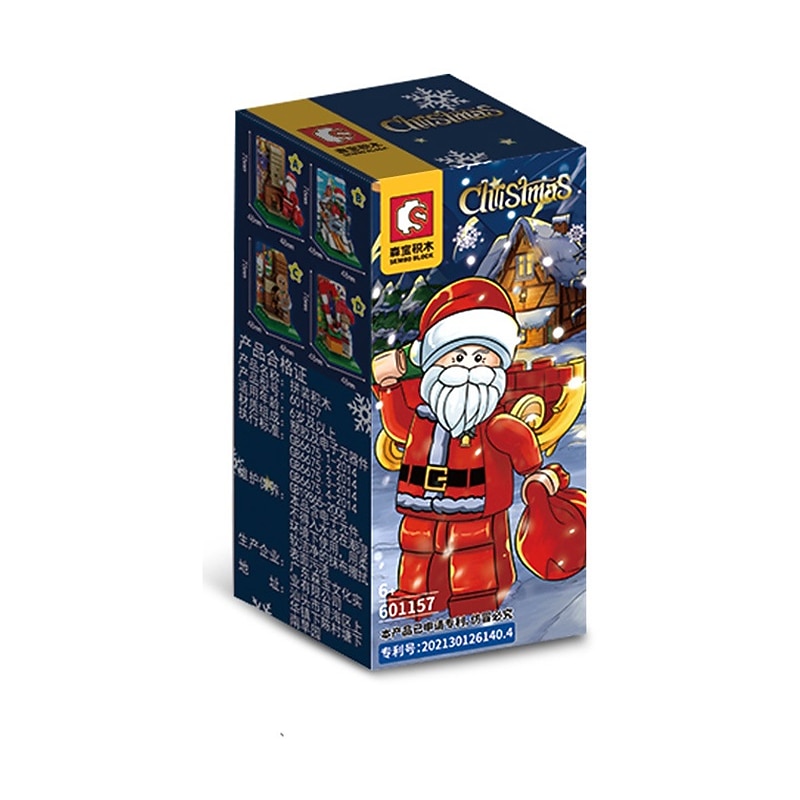 Festival Tree Building Blocks Rotating Lights Music Creative Decorations Children's Puzzle Assembly Festival Gifts2