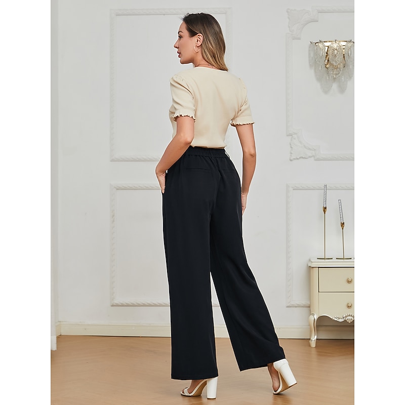 Corduroy High Waist Wide Leg Pants4
