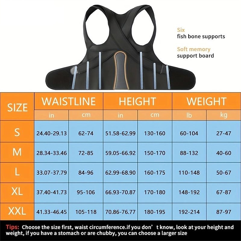 Posture Corrector For Women And Men, Adjustable Upper Back Brace With Clavicle Support For Neck, Shoulder And Upper Back4