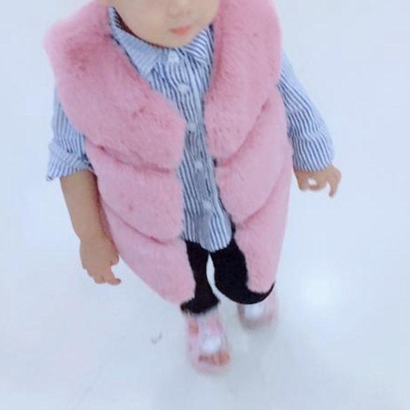 Kids Unisex Vest Coat Solid Color Cool Zipper Buttons School Cotton Coat Outerwear 7-13 Years Spring Black White Pink2