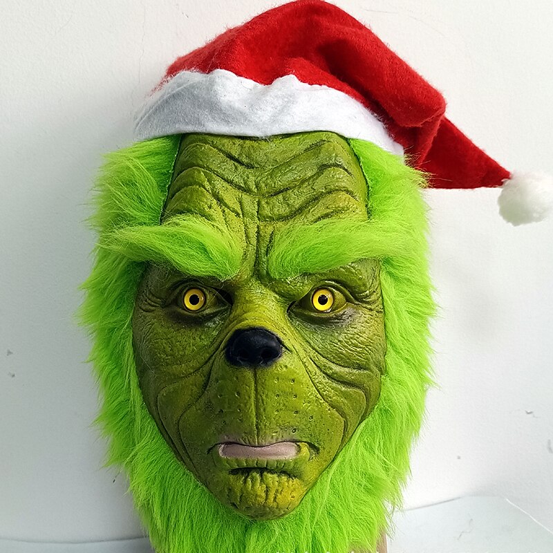 Santa Claus Christmas Green Monster Masquerade Mask Couple's Men's Women's Unisex Christmas Christmas Carnival Christmas Eve Mask2