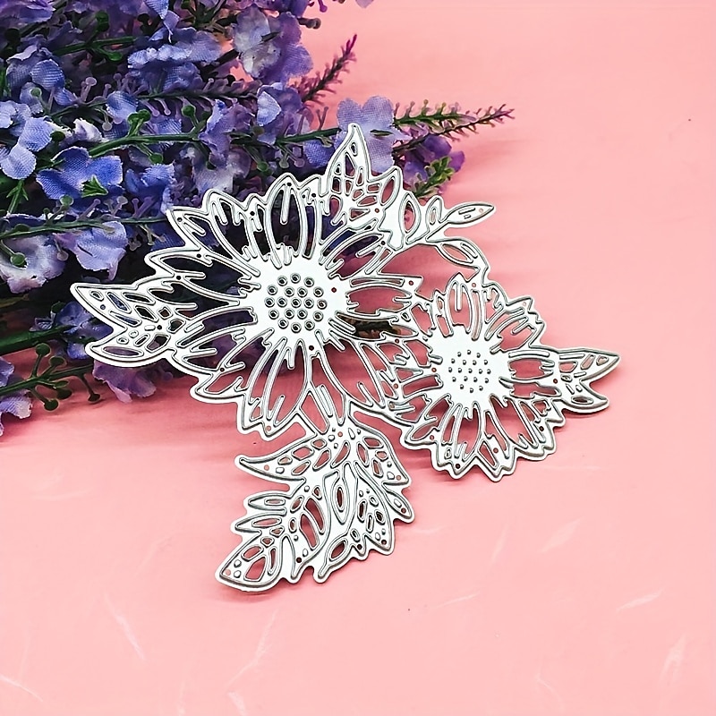 Create Beautiful Sunflower with Metal Trees Cutting Dies - Perfect for Card Making, Scrapbooking, Stamping & More!