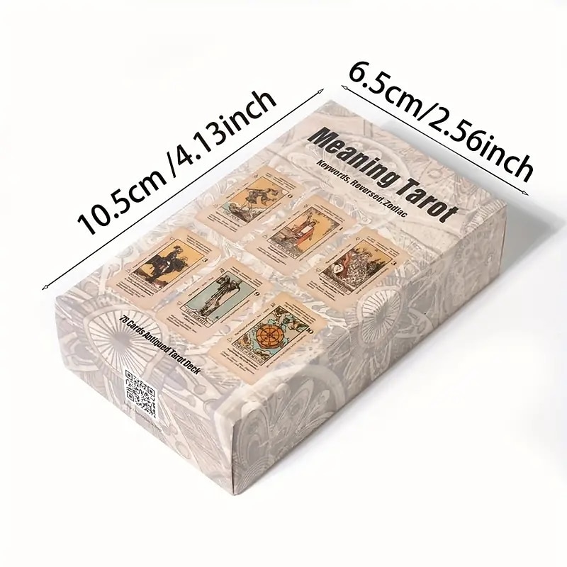 Meaning Tarot Card With Meaning On Them Beginner Tarot Keyword Antiqued Tarot Deck Learn Tarot 78 Cards for Christmas Gifts3