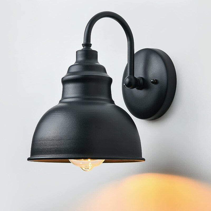 Vintage Industrial Wall Light Vintage Wall Light for Indoor Outdoor Retro Metal Wall Light for Art Restaurant Cafe Bar Aisle E27 Bronze/Black 110-240V3