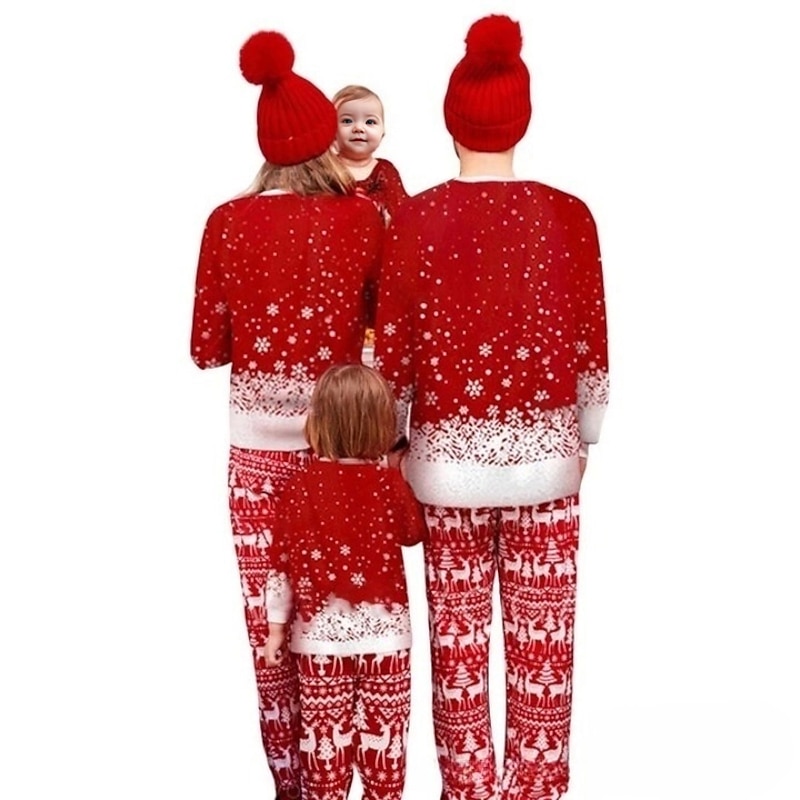Family Christmas Pajamas Unisex Cute Kid's Adults' Christmas Christmas Eve Party & Evening New Year Eve Onesie2