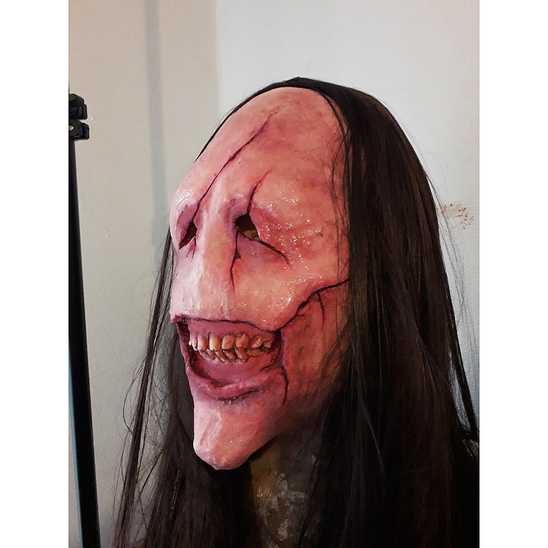 Zombie Devil Mask Halloween Props Adults' Men's Women's Funny Scary Costume Halloween Carnival Mardi Gras Easy Carnival Costume for Walpurgis Night3