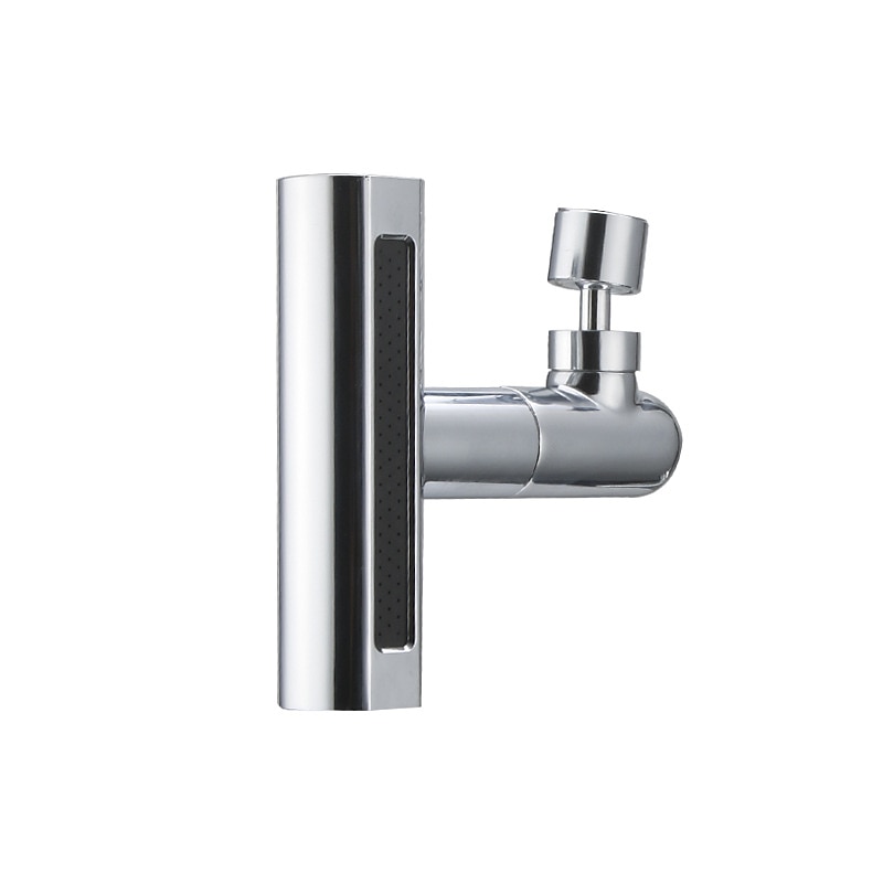 Waterfall Faucet accessory, Waterfall Kitchen Tap Universal Bathroom Kitchen Faucet Multi Function 4 in 1 360 Swiveling Sprayer Head Filter3