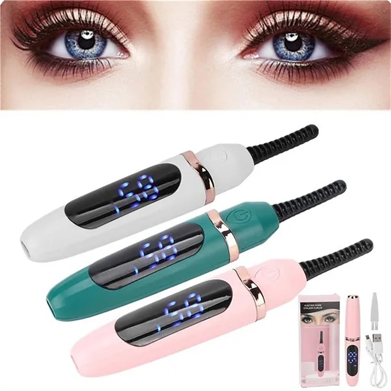 Electric Eyelash Curler Rechargeable Heating Portable Eyelash Curler Long Lasting Eyelash Curler Tool
