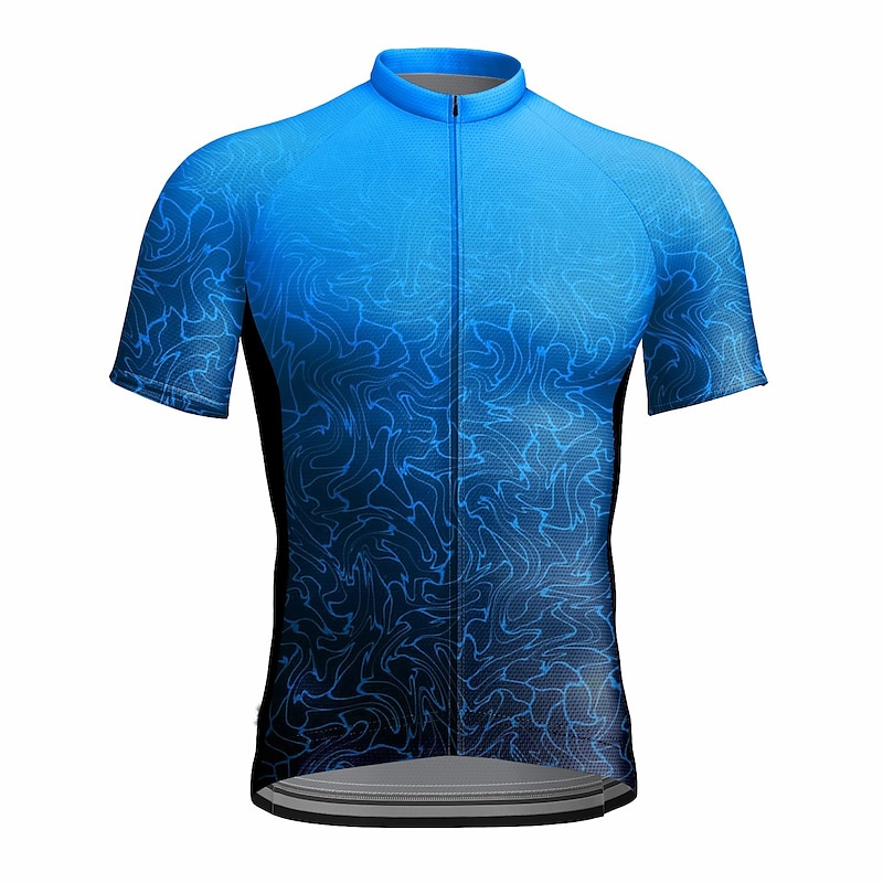 Men's Cycling Jersey Graphic Short Sleeve Bike Jersey Top with 3 Rear Pockets Mountain Bike MTB Road Bike Cycling Quick Dry Reflective Strips Back Pocket Moisture Wicking Sports Yellow Red Blue4