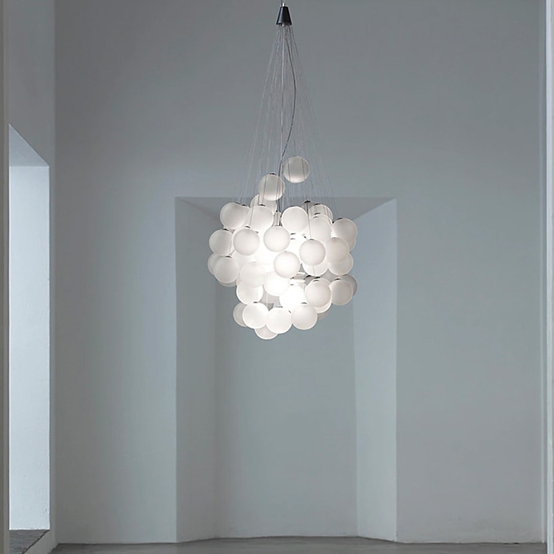 Chandelier Light Modern Design Bubble Ball 40/50cm Chandeliers Art Decor Glass Chanddelier Light Fixture Dinning Room/Living Room Suspension LED Lamp 110-240V3