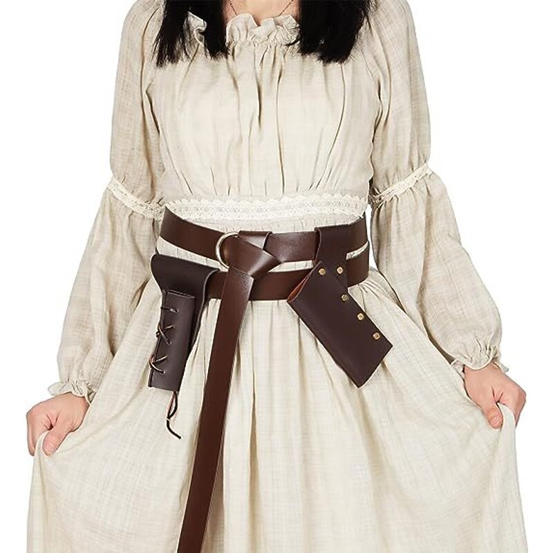 Punk & Gothic Renaissance 17th Century Outfits Warrior Knight Ritter Viking Fancy Dress Unisex Celtic Pirate Halloween Carnival Masquerade Carnival Performance Stage Adults' Waist Belt Sscabbard All4