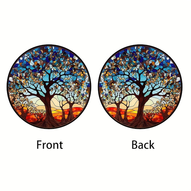 1pc Tree Of Life Wall Hanging Suncatcher for Home and Garden Decor - Perfect for Home Decor3