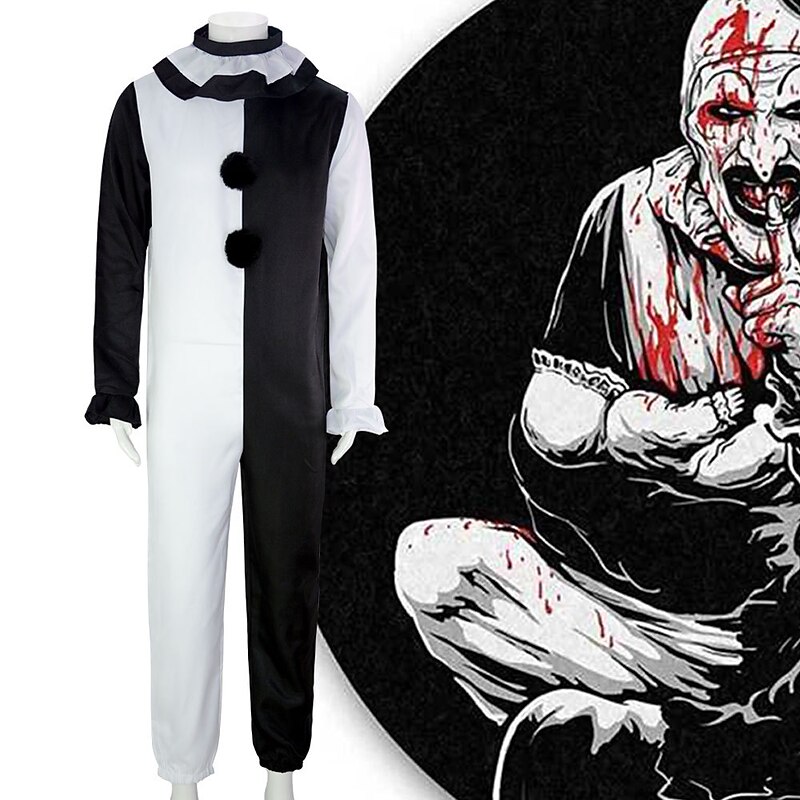 Renfield Terrifier More Costumes Clown Cosplay Costume Outfits Cosplay Movie Cosplay for Men's Adults' Carnival Masquerade